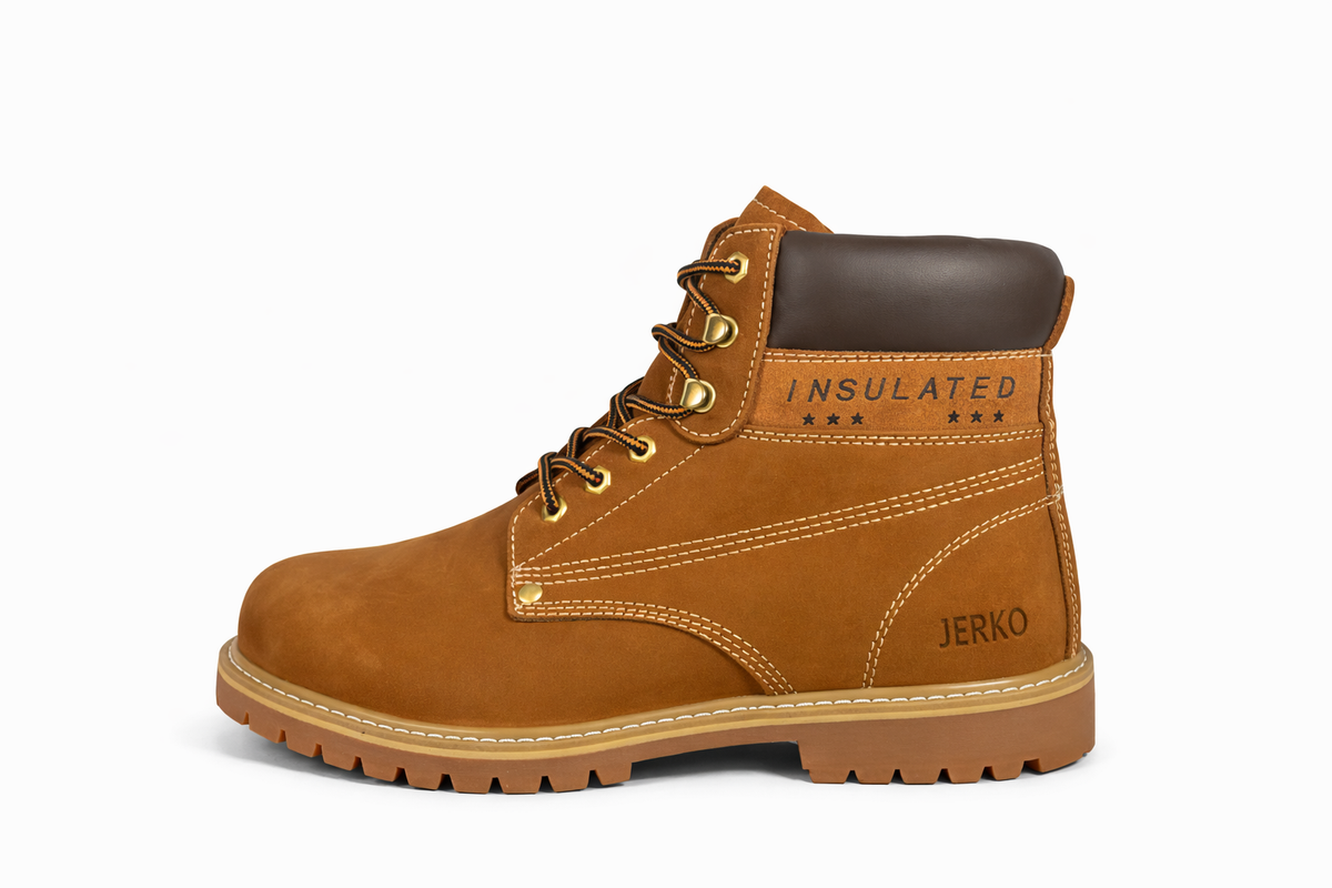 Jerko Classic Steel Toe Cap Workboot Dark Tan